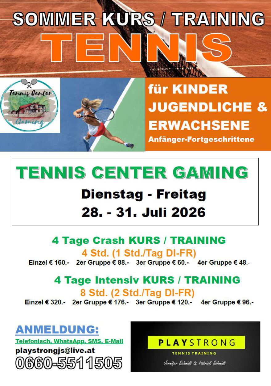 SOMMER Kurs / Training JULI 2026